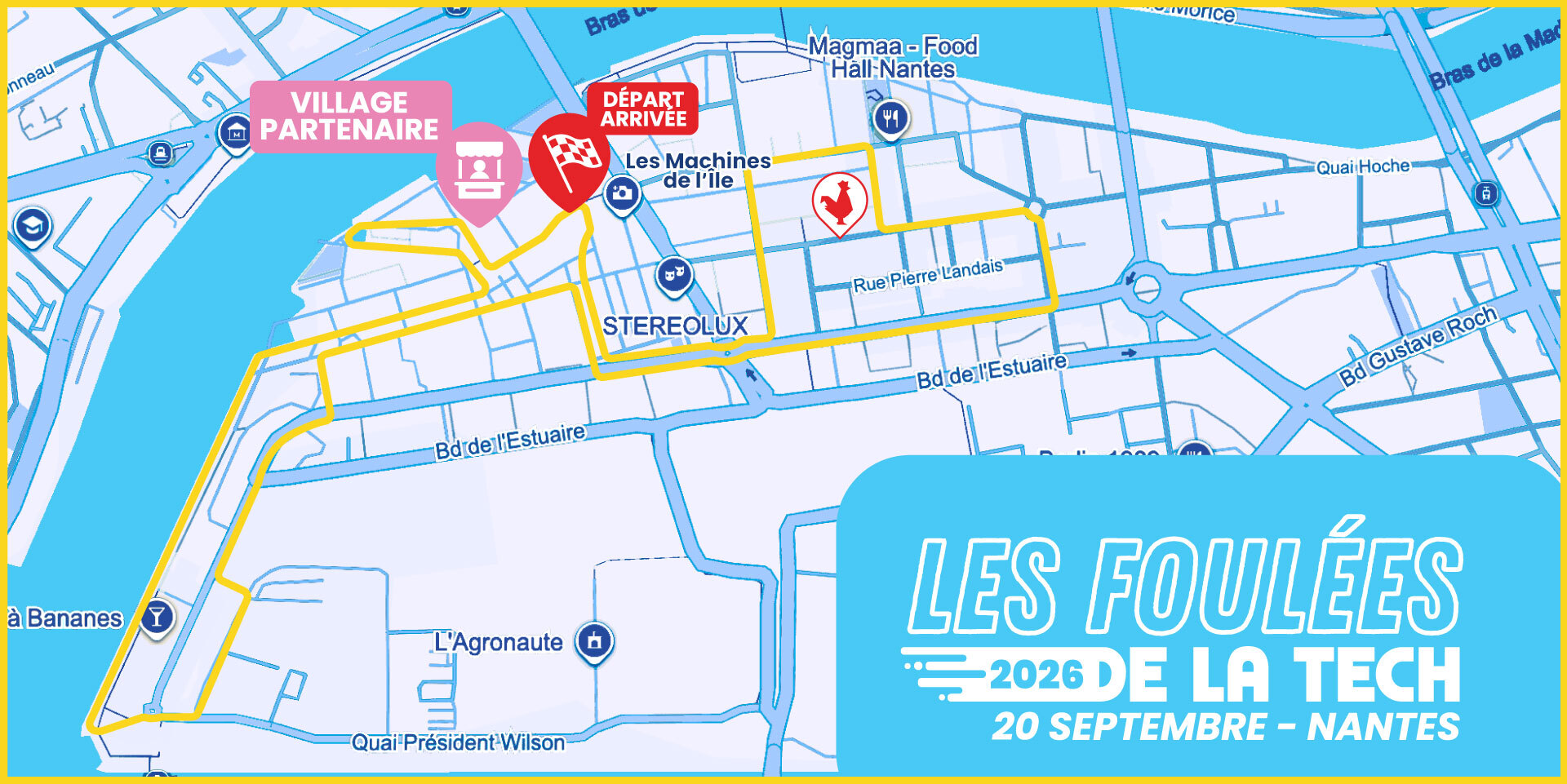 Parcours 2024 - Foulées du Numérique